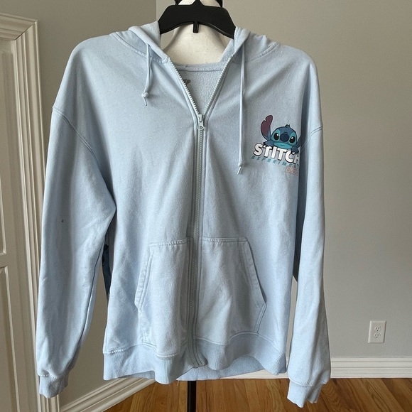 Disney Stitch character zippered hoodie jacket in a size medium - Picture 1 of 15